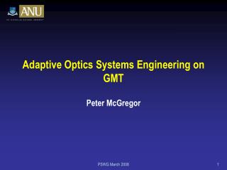 Adaptive Optics Systems Engineering on GMT