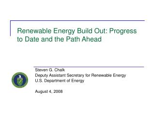 Renewable Energy Build Out: Progress to Date and the Path Ahead