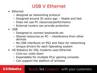 USB V Ethernet