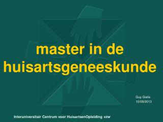 master in de huisartsgeneeskunde