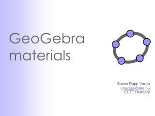 GeoGebra materials