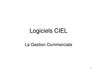 Logiciels CIEL