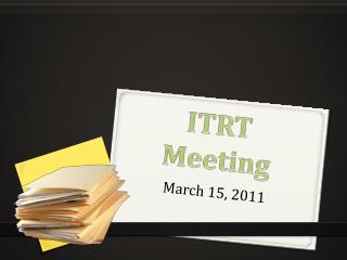 ITRT Meeting