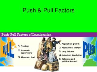 Push &amp; Pull Factors