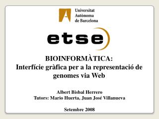 BIOINFORMÀTICA: Interfície gràfica per a la representació de genomes via Web