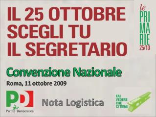 Convenzione Nazionale Roma, 11 ottobre 2009