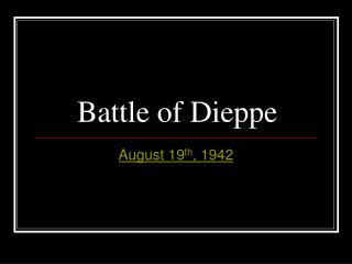 Battle of Dieppe