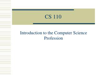 CS 110