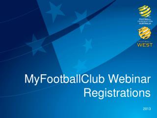 MyFootballClub Webinar Registrations