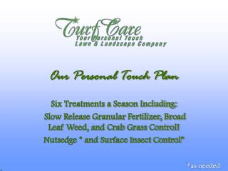 Our Personal Touch Plan