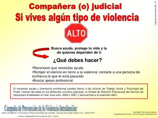 Campaña de Prevención de la Violencia Intrafamiliar