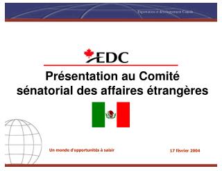 Présentation au Comité sénatorial des affaires étrangères