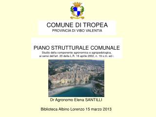 COMUNE DI TROPEA PROVINCIA DI VIBO VALENTIA