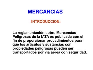 MERCANCIAS
