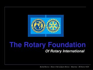 Of Rotary International