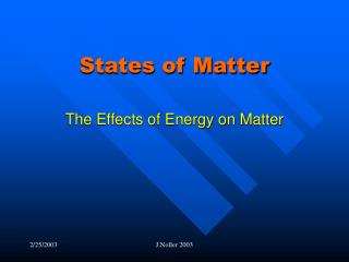 States of Matter