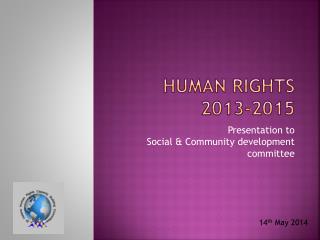 Human Rights 2013-2015