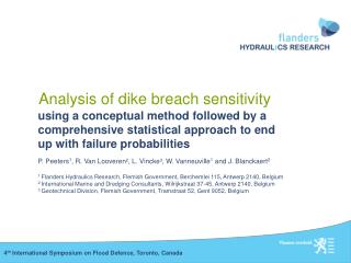 Analysis of dike breach sensitivity