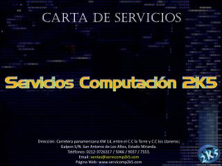 Carta de Servicios