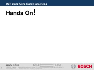DCN Stand Alone System Exercise 2
