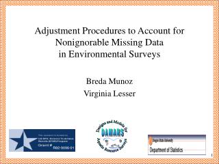 Adjustment Procedures to Account for Nonignorable Missing Data in Environmental Surveys