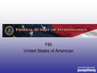 FBI United States of American