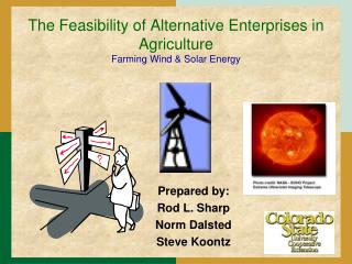 The Feasibility of Alternative Enterprises in Agriculture Farming Wind &amp; Solar Energy