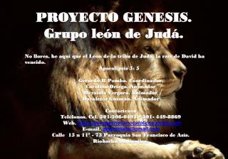 PROYECTO GENESIS. Grupo león de Judá.