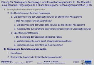 a. Die Beeinflussung der Organisationskultur als allgemeiner Ansatzpunkt