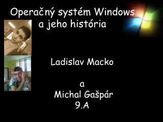 Operačný systém Windows a jeho história