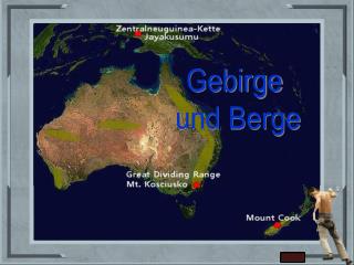 Gebirge und Berge