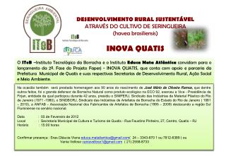 DESENVOLVIMENTO RURAL SUSTENTÁVEL ATRAVÉS DO CULTIVO DE SERINGUEIRA (havea brasiliensis)