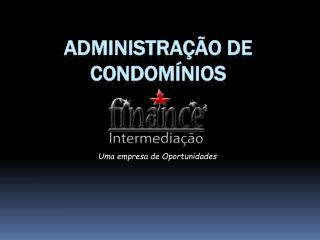 Administração de condomínios