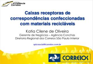 Caixas receptoras de correspondências confeccionadas com materiais recicláveis