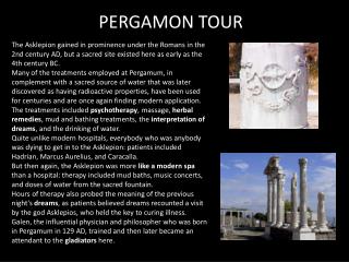 PERGAMON TOUR