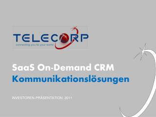 SaaS On-Demand CRM Kommunikationslösungen