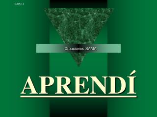 APRENDÍ