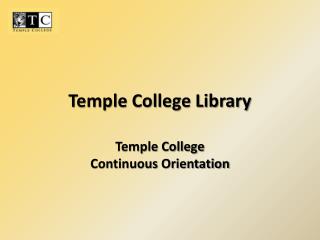 Temple College Library