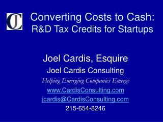 Converting Costs to Cash: R&D Tax Credits for Startups