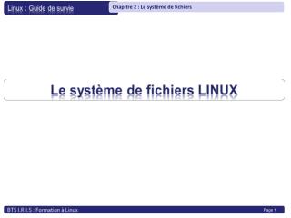 Qu’est-ce qu’un système de fichier ? Organisation physique des données sur un support