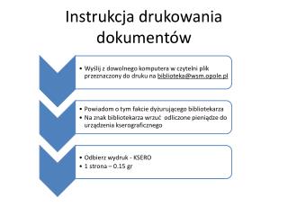 Instrukcja drukowania dokumentów