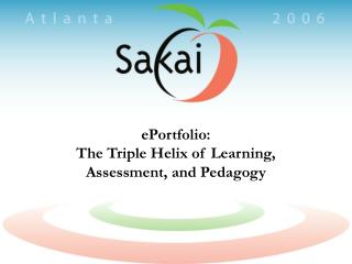 ePortfolio: The Triple Helix of Learning, Assessment, and Pedagogy