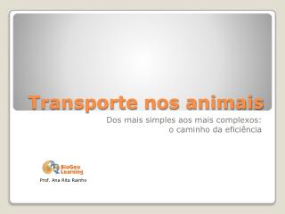 Transporte nos animais