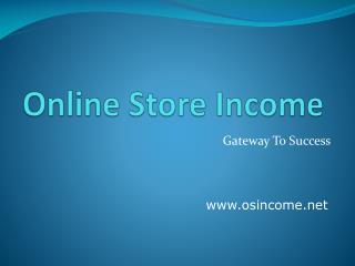 Online Store Income