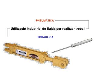 Utilització industrial de fluids per realitzar treball