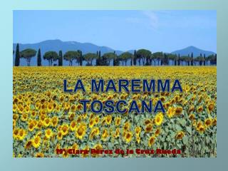 LA MAREMMA TOSCANA