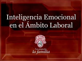 Inteligencia Emocional en el Ámbito Laboral