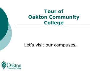 Tour of Oakton Community College