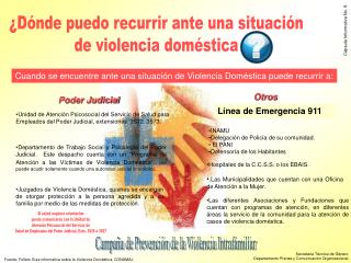 Campaña de Prevención de la Violencia Intrafamiliar