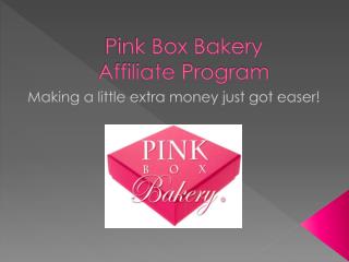 Pink Box Bakery Affiliate Program